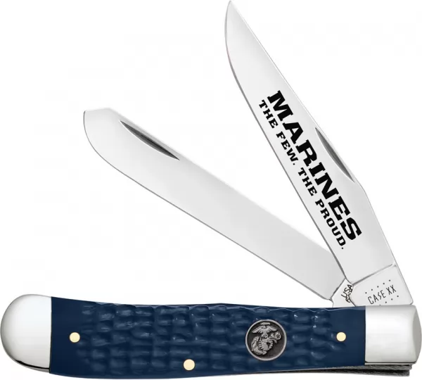 Case Cutlery USMC Trapper Navy Blue CA13195