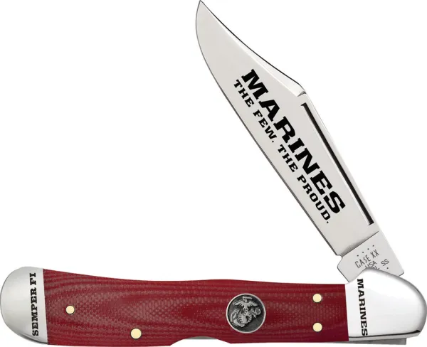 Case USMC Copperlock Red G10 CA13198