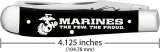 Case Cutlery USMC Trapper Black Synthetic CA13204