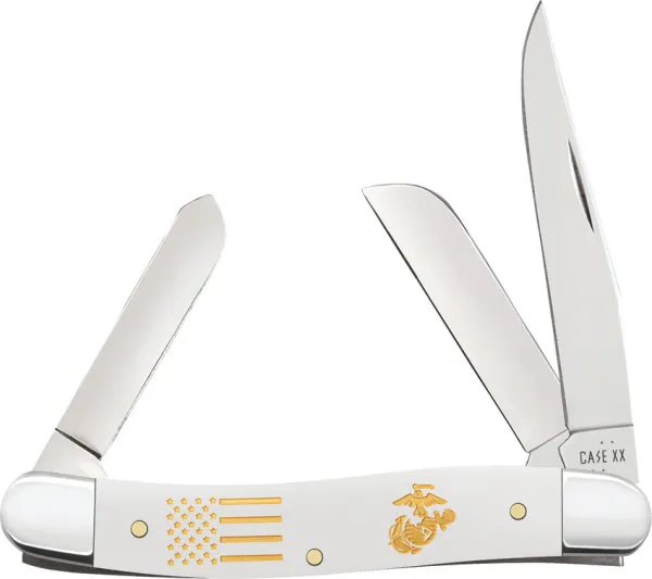Case Cutlery USMC Stockman White CA13212