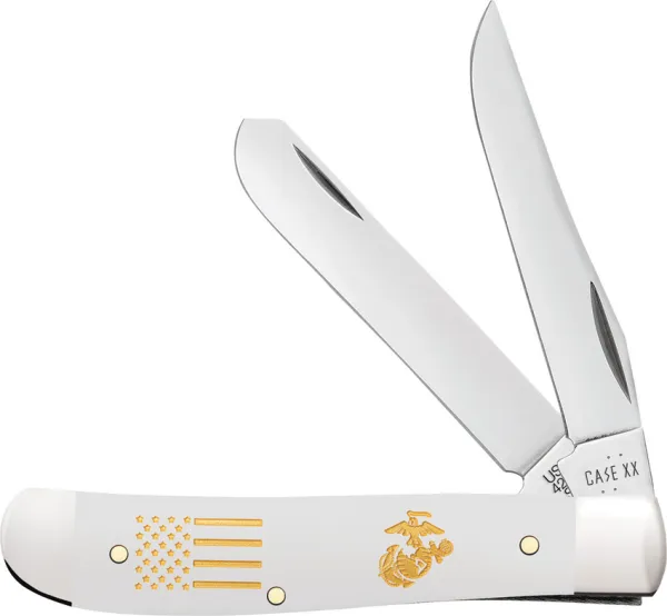 Case Cutlery USMC Mini Trapper White CA13213