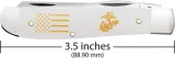 Case Cutlery USMC Mini Trapper White CA13213