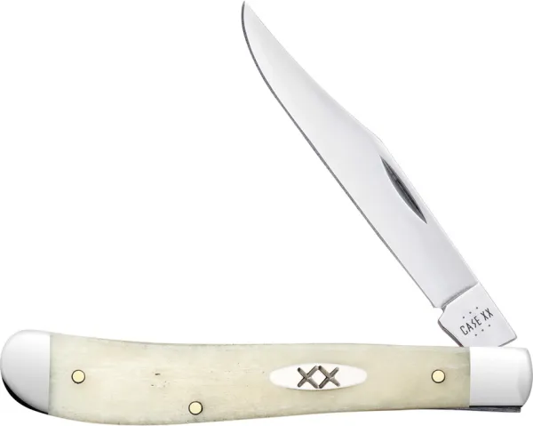 Case Cutlery Slimline Trapper Natural Bone CA13312