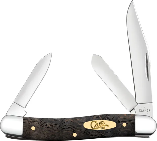Case Cutlery Stockman Black Curly Oak CA14001