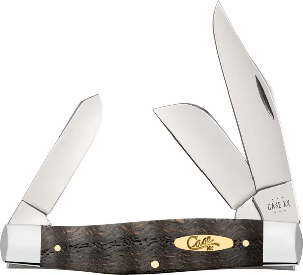Case Cutlery Stockman Black Curly Oak CA14004
