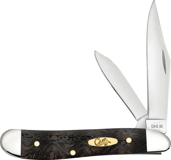 Case Cutlery Peanut Black Curly Oak CA14005