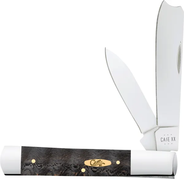 Case Cutlery Razor Black Curly Oak CA14006