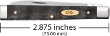 Case Cutlery Baby Doc Black Curly Oak CA14007