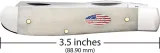 Case Cutlery Mini Trapper Natural Bone CA14091