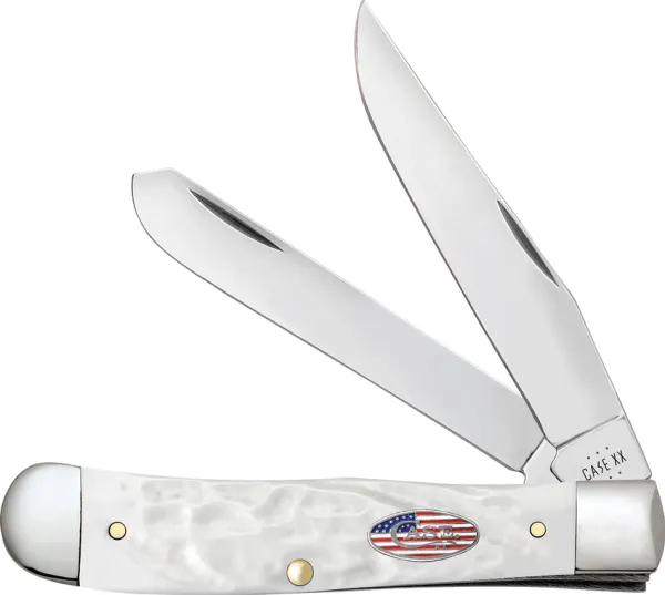 Case Cutlery Trapper White Synthetic CA14100