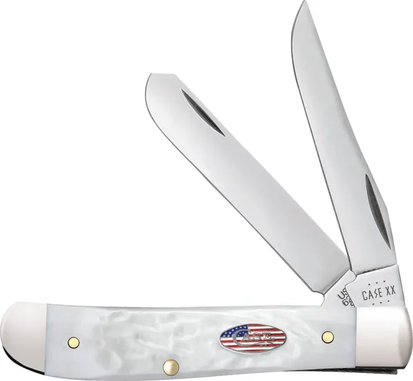Case Cutlery Mini Trapper White Synthetic CA14101