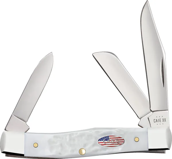 Case Cutlery Stockman White Synthetic CA14102