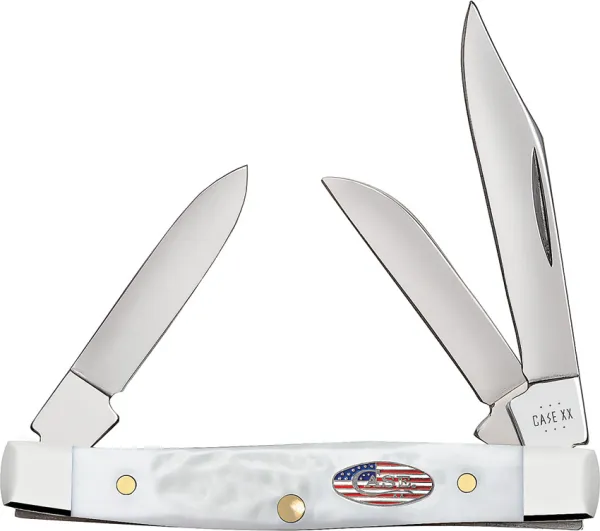 Case Cutlery Stockman White Synthetic CA14106