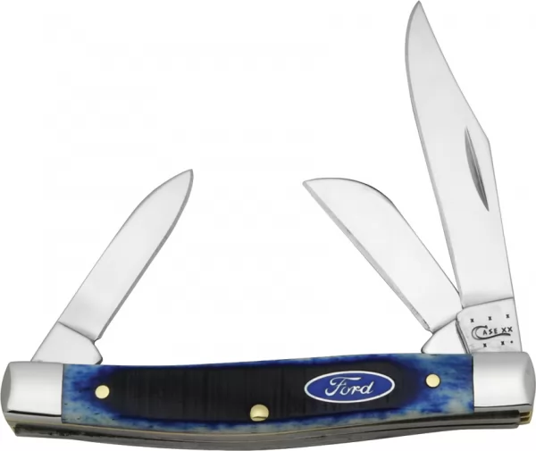 Case Cutlery Ford Stockman Blue Sawcut CA14305