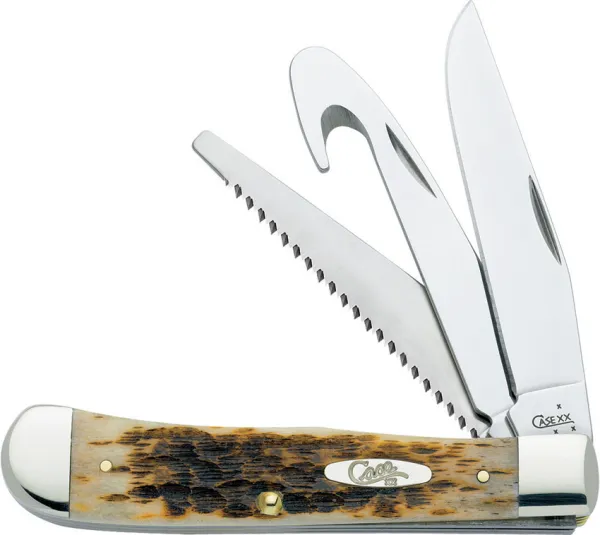 Hunter Trapper Amber Bone 4 1-8 SawGuthookClip  00149
