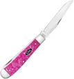 Case Cutlery Trapper Pink Crackle Kirinite CA16160 Case Cutlery Trapper Pink Crackle Kirinite CA16160