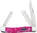Case Cutlery Med Stockman Pink Crackle - CA16161