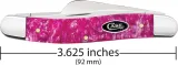 Case Cutlery Med Stockman Pink Crackle CA16161 Case Cutlery Med Stockman Pink Crackle CA16161