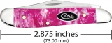 Case Cutlery Peanut Pink Crackle Kirinite CA16163 Case Cutlery Peanut Pink Crackle Kirinite CA16163