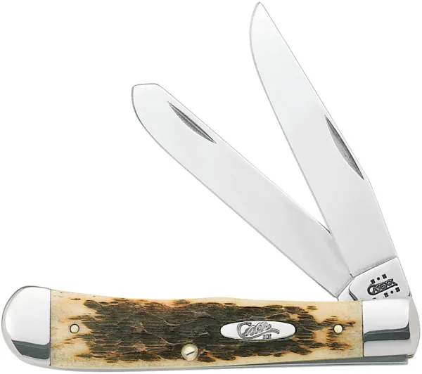 Case Trapper Amber Bone Tru-Sharp Clip & Spey Blades CA164