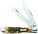 Case Trapper Amber Bone Tru-Sharp Clip & Spey Blades CA164