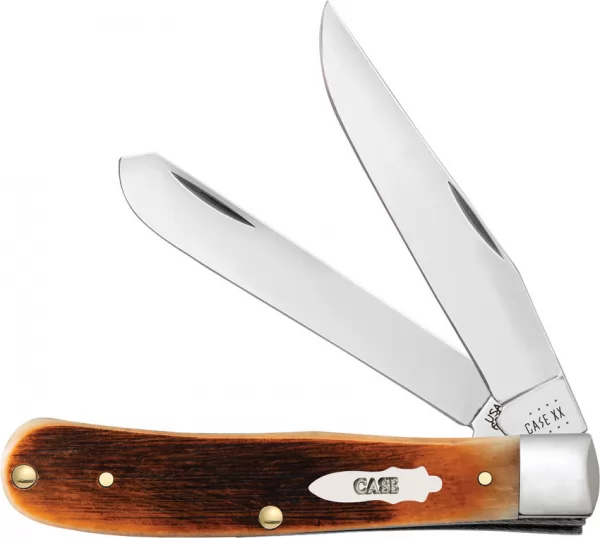 Case Sawcut Jig Amber Bone Trapper CA17890