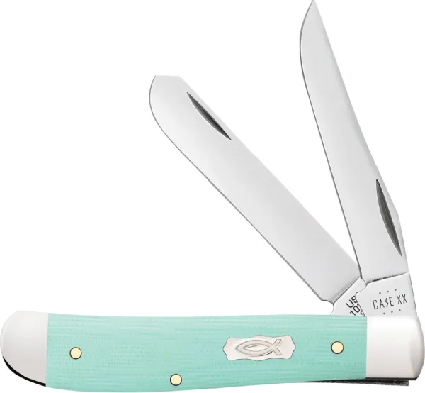 Case Cutlery Mini Trapper Seafoam Green CA18101
