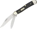 Case Peanut Rough Black 6220SS 2 7/8 Clip & Pen