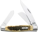 Case Jumbo Stockman Amber Bone Chrome Vanadium