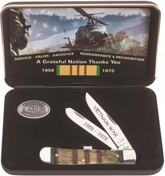 Case Cutlery Vietnam War Trapper Gift Set CA22040