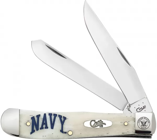 Case Cutlery US Navy Trapper Natural Bone CA22553