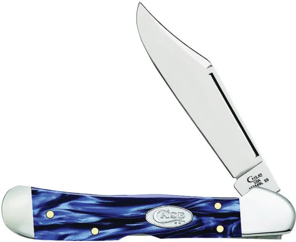 Case Cutlery Copperlock Blue Pearl Kirinite CA23438