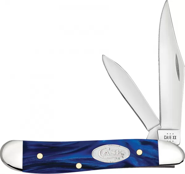 Case Cutlery Peanut Blue Pearl Kirinite CA23446