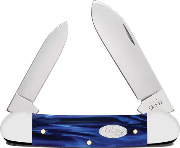 Case Cutlery Canoe Blue Pearl Kirinite CA23447