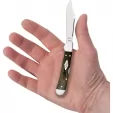 Case Cutlery Copperlock Blk-Green Micarta CA23475