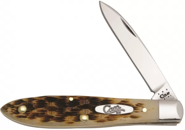 Case Cutlery Teardrop Jack Amber Bone CA246
