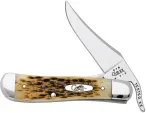 Case Russlock Amber Jigged Bone 61953LS Tru-Sharp