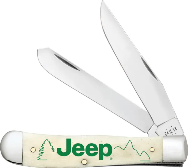 Case Cutlery Jeep Trapper Natural Bone CA27013