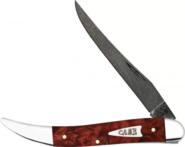 Case Toothpick Damascus Maple Burl CA27816