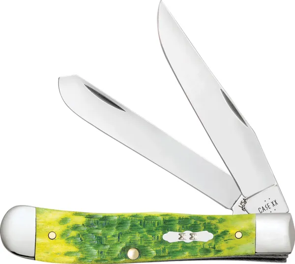 Case Cutlery Trapper Green Apple Bone CA27860