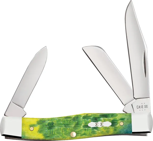 Case Cutlery Medium Stockman Green Apple CA27862