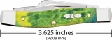 Case Cutlery Medium Stockman Green Apple CA27862