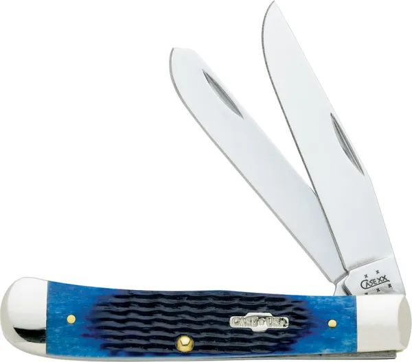 Case Trapper Navy Blue Roger Jigged Bone Tru-Sharp CA2800