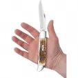 Case Cutlery Folding Hunter Amber Bone CA30093