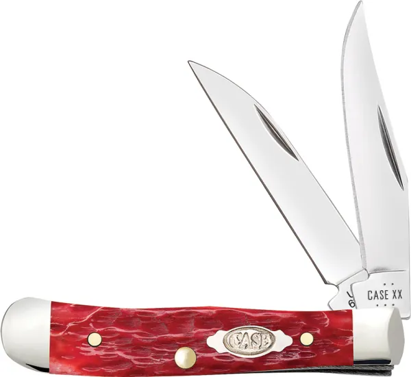 Case Cutlery Tiny Trapper Dark Red Bone CA31944