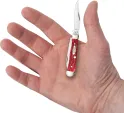 Case Cutlery Tiny Trapper Dark Red Bone CA31944