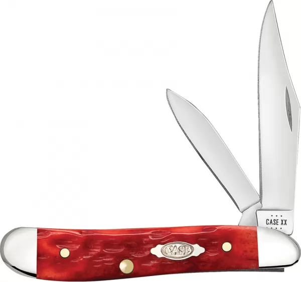 Case Cutlery Peanut Dark Red Bone CA31948