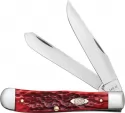Case Cutlery Trapper Dark Red Bone - CA31950