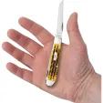 Case Cutlery Mini Trapper Honeycomb Bone CA32271