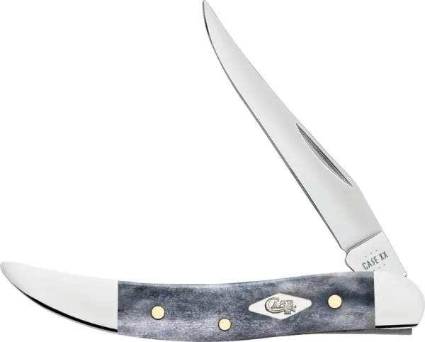 Case Cutlery Gray Bone  Smooth Small Texas CA34204